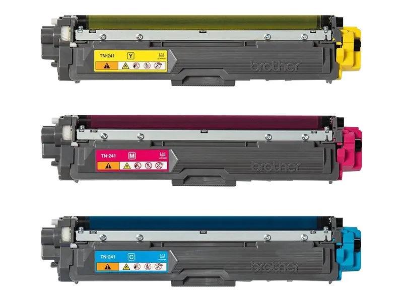 Brother TN241CMY - 3 pakker - gul, cyan, magenta - original - tonerpatron - for Brother DCP-9015, DCP-9020, HL-3140, HL-3150, HL-3170, MFC-9140, MFC-9330, MFC-9340
