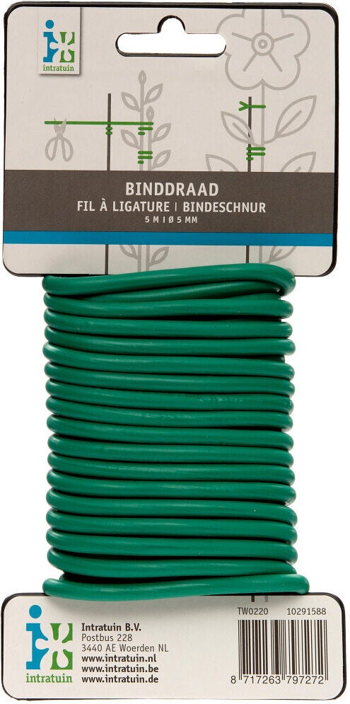 Intratuin rubberdraad groen 5 m