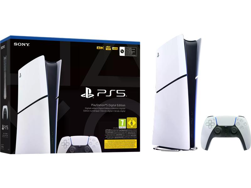 Sony Spielkonsole PlayStation 5 Slim – Digital Edition PS5-Digital Edition mit schlankerem und kompakterem Design