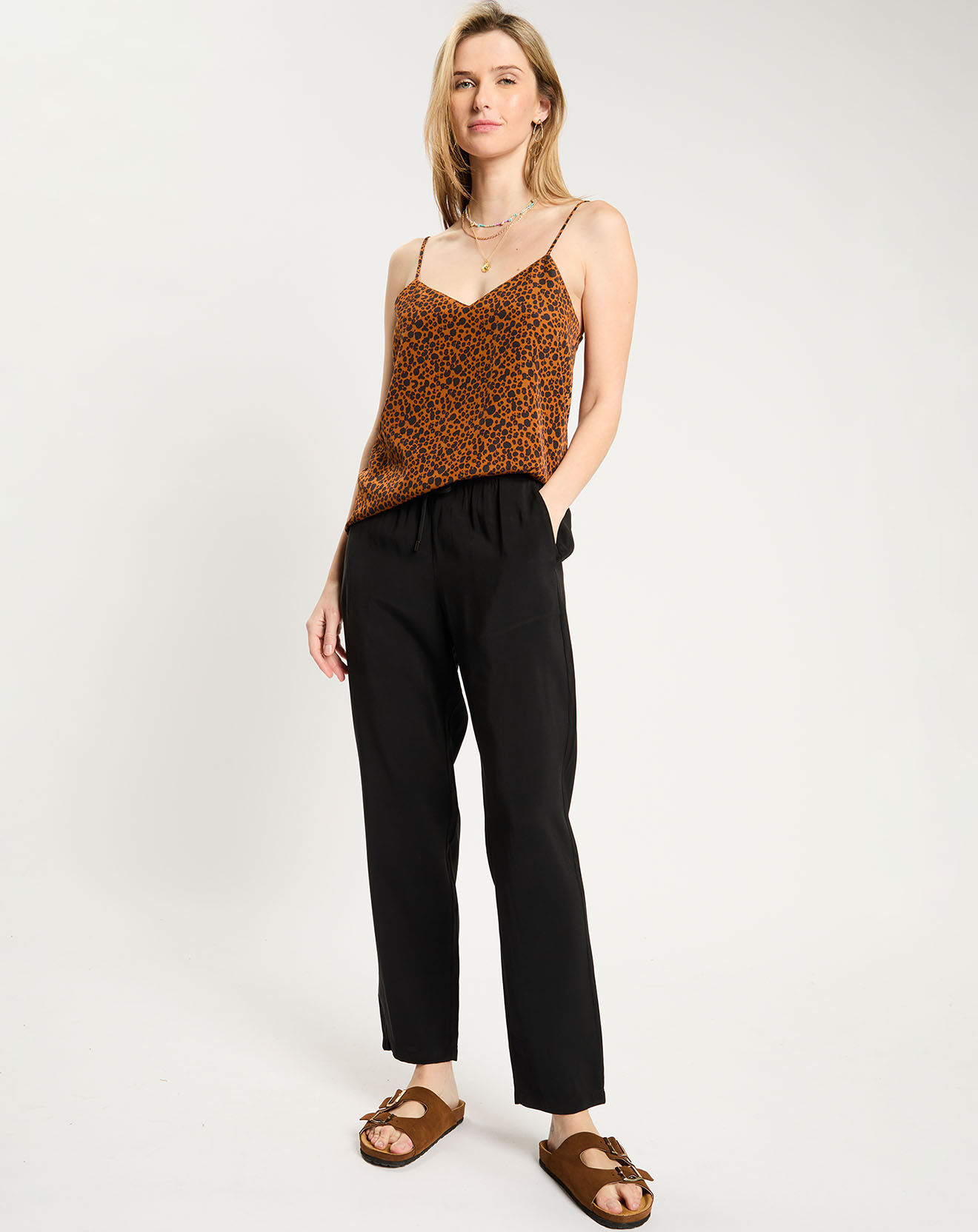 Scotch & Soda Pantalon Fluide Regular Fit noir