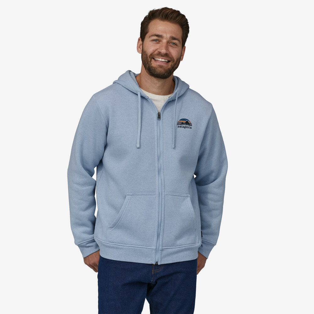 Skyline Stencil Uprisal Kapuzenpulli mit durchgehendem Reißverschluss