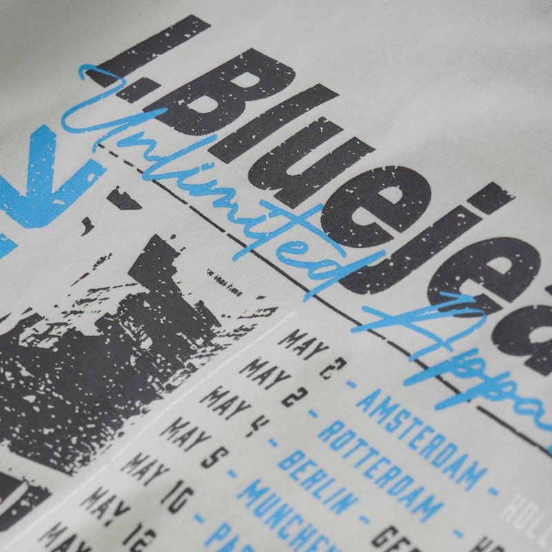 Indian Blue Jeans - T-shirt - Blauw - Zachte Stof