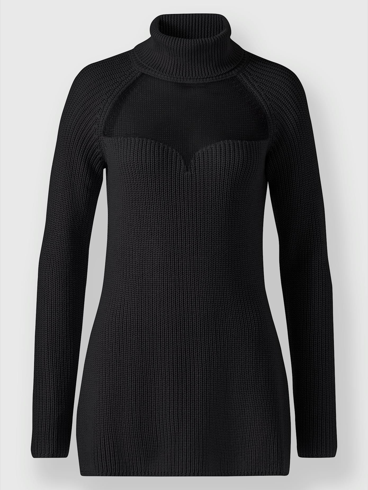Pull décolleté transparent