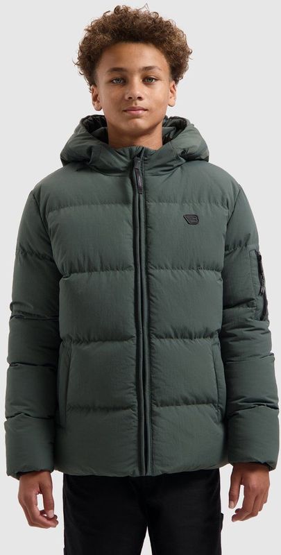 Ballin Amsterdam - Junior Puffer Jacket - Army Green - Regular Fit
