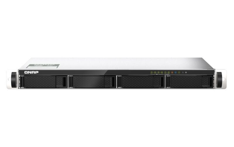 NAS TS-435XEU-4G 4-bay<br>Rackmount-NAS mit 4 Einschüben und kurzer Tiefe, unterstützt 2.5GbE/10GbE-Konnektivität und M.2 NVMe SSD-Caching