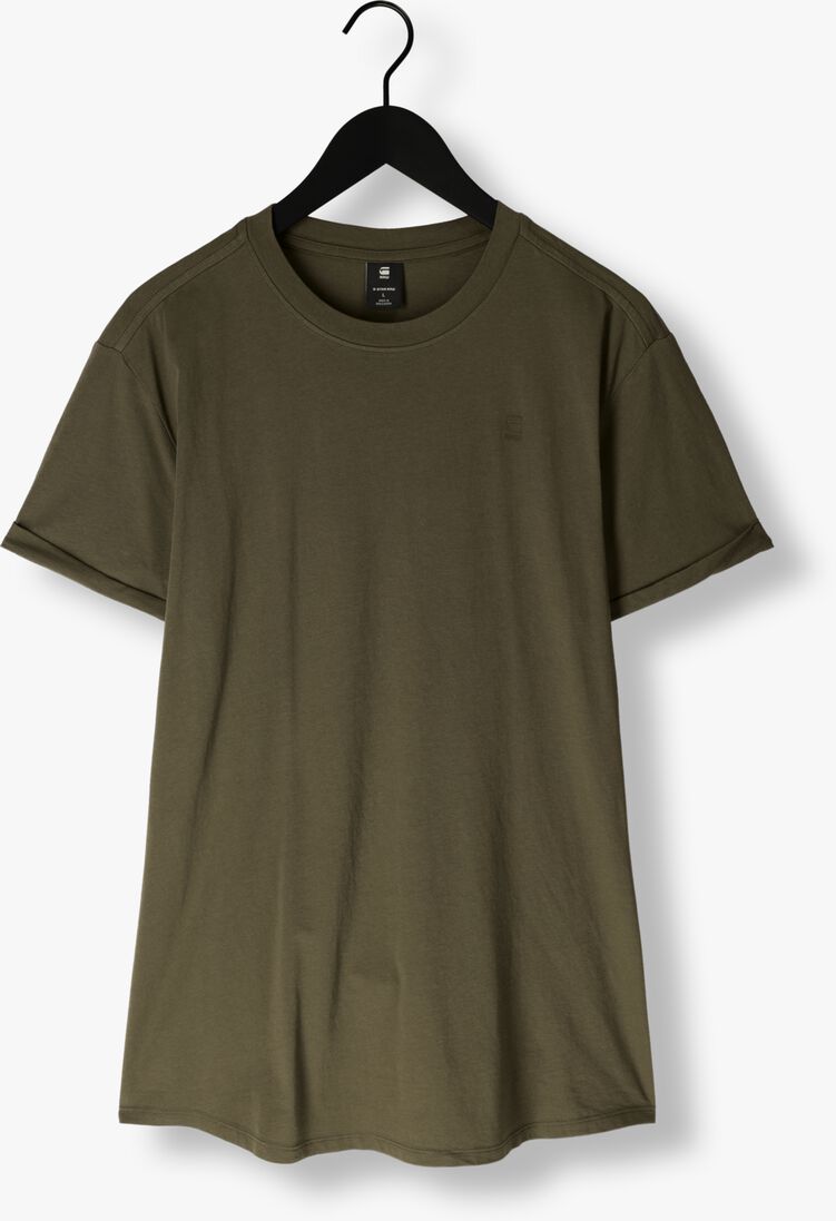 G-STAR RAW donkergroene g-star raw t-shirt lash r t s/s