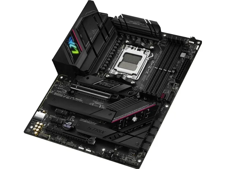 ASUS ROG Strix B650E-F Gaming WiFi - Bundkort - ATX - Socket AM5 - AMD B650 Chipset - USB-C 3.2 Gen 2x2, USB-C 3.2 Gen2, USB 3.2 Gen 2, USB 3.2 Gen 1 - 2.5 Gigabit LAN, Wi-Fi 6, Bluetooth - onboard grafik (CPU påkrævet) - HD Audio (8-kanaler)