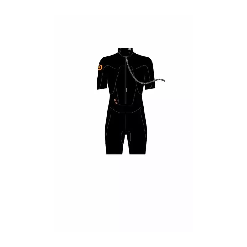 Combinaison shorty NEILPRYDE Rise S/S 2/2 Back Zip Black