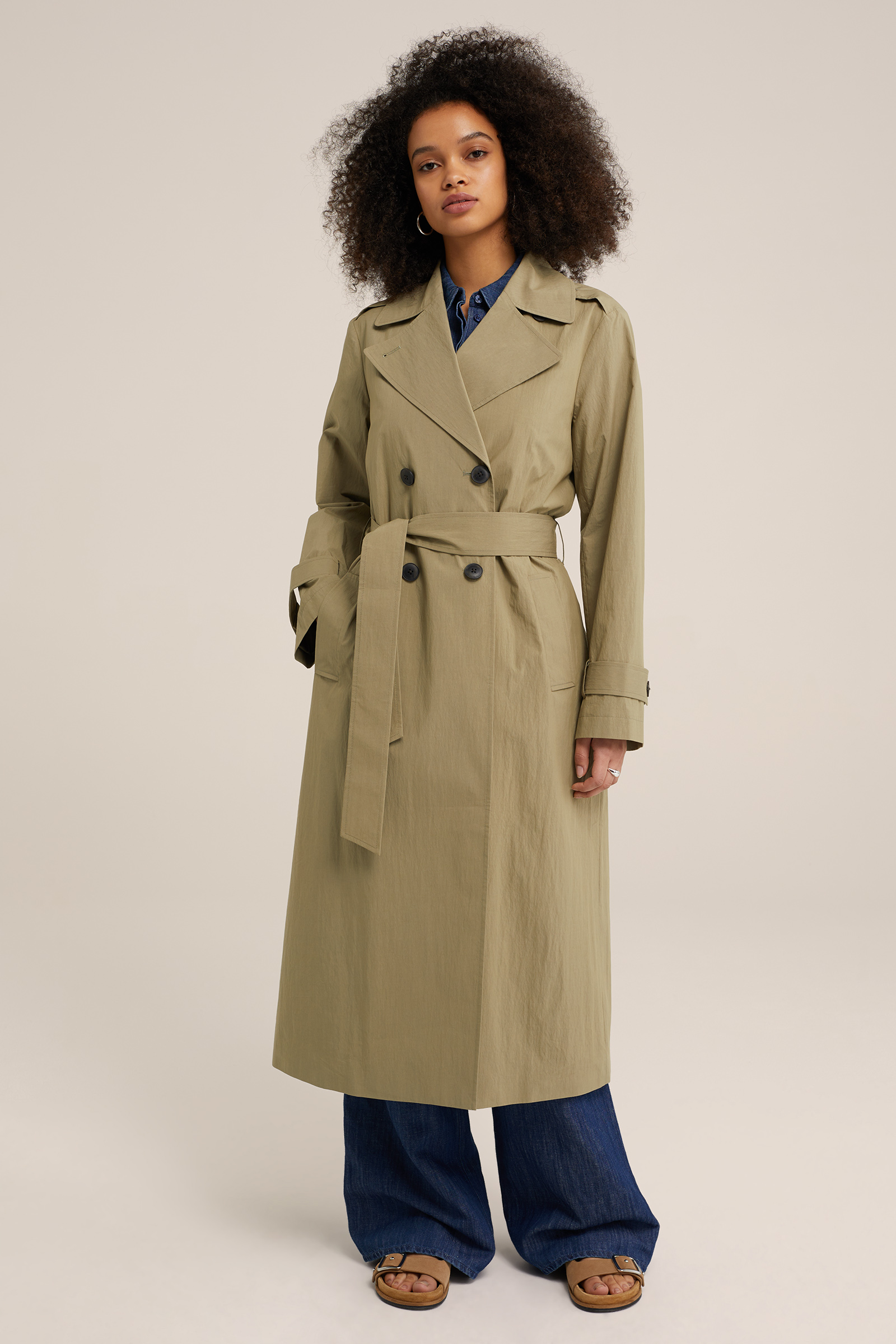 trenchcoat WE Fashion Mosgroen