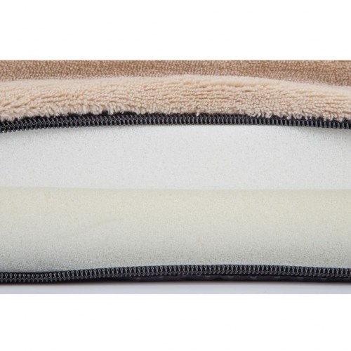 Colchão de espuma viscoelástica bege para cães