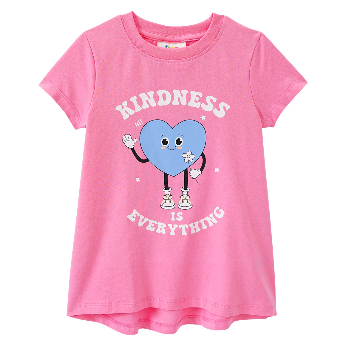 Famy 3 Mädchen T-Shirts mit Prints pink / creme / hellblau