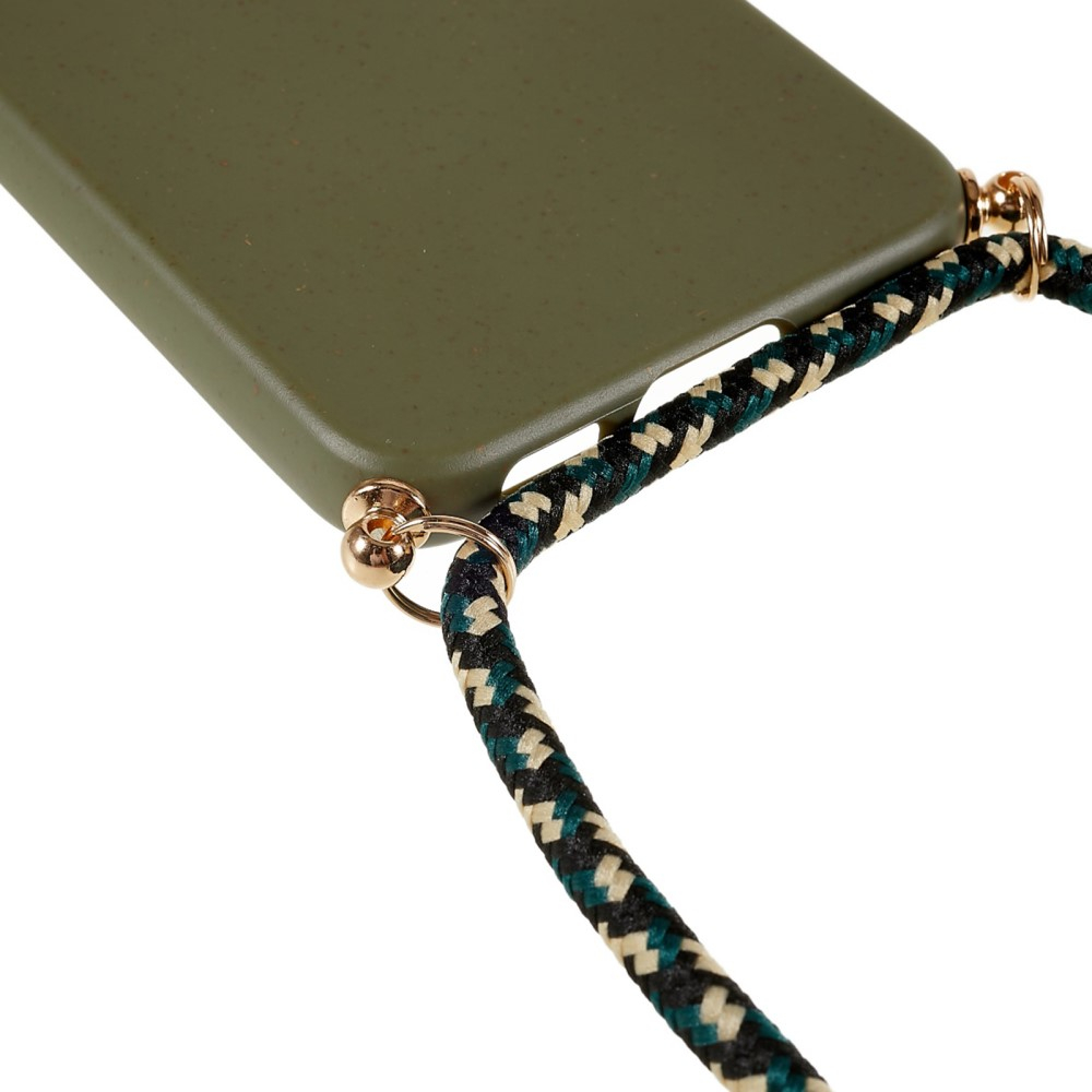 Samsung Galaxy S23  Plus 5G Necklace Bio Gummi Case Hülle Eco Friendly Nachhaltig Kompostierbar   Handykette (150cm) - Grün