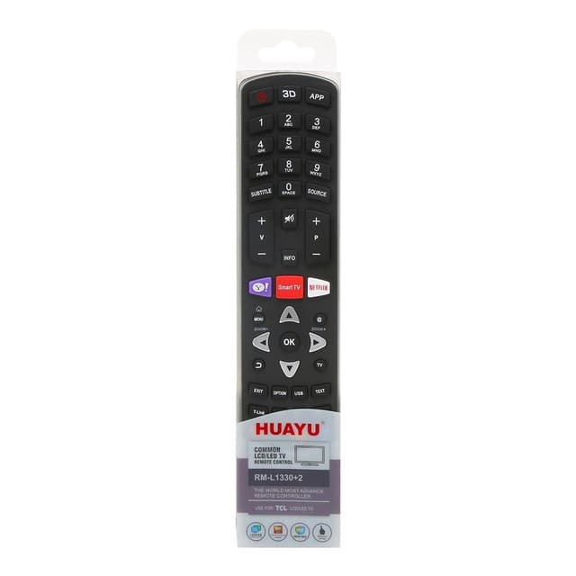 HUAYU TV fjernbetjening Erstatning til RM-L1330+2 TCL LCD