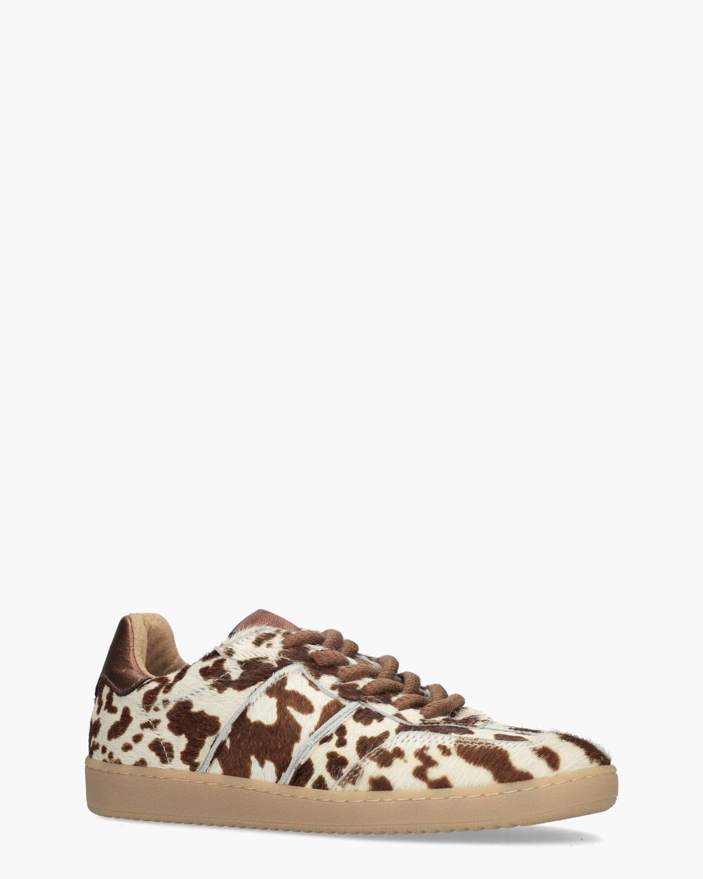 DWRS Label Poona Cow Hair Cognac/Off-White Damessneakers