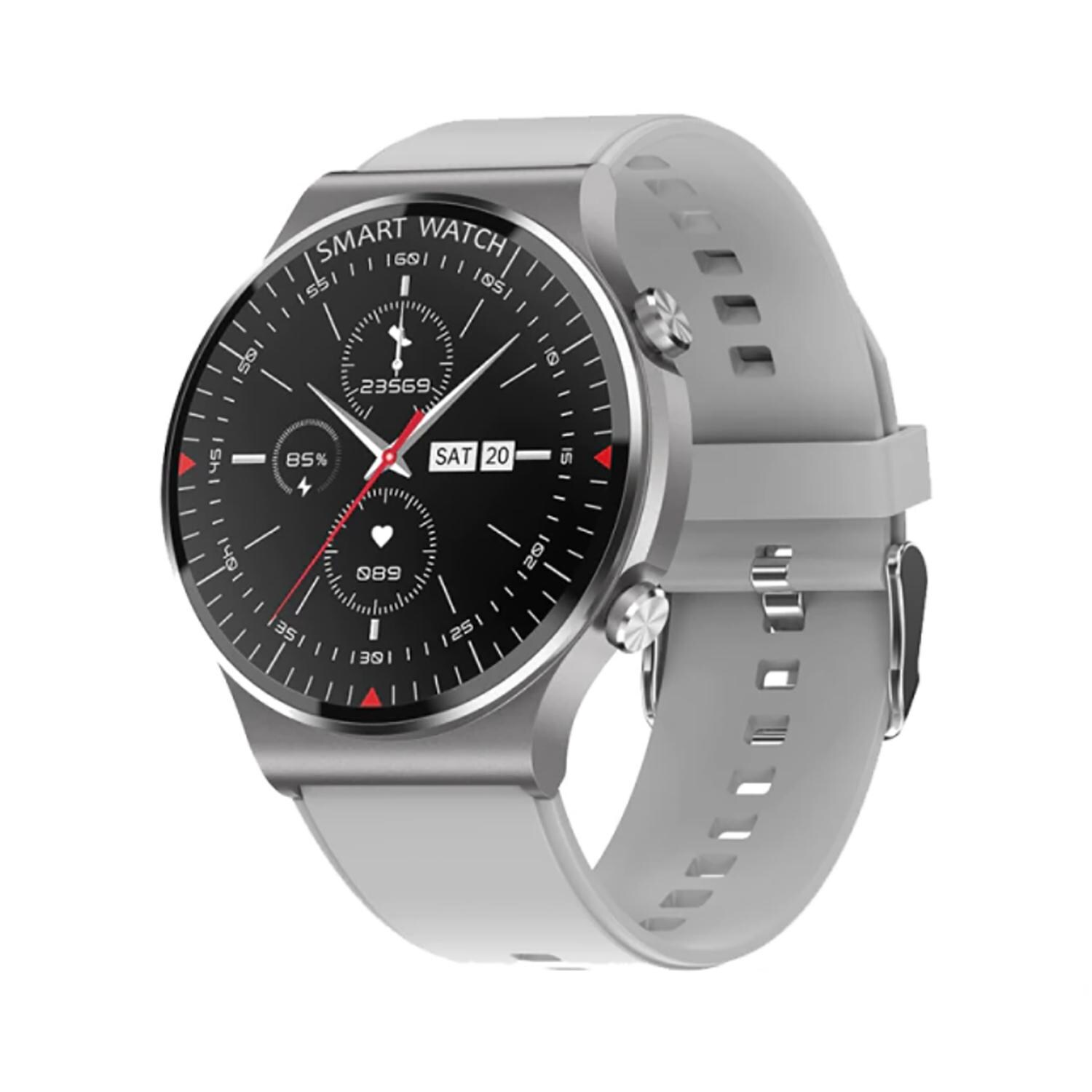 TPFNet Smart Watch / Fitness Tracker IP67 für Damen & Herren - Silikon Armband - Android & IOS - Schwarz