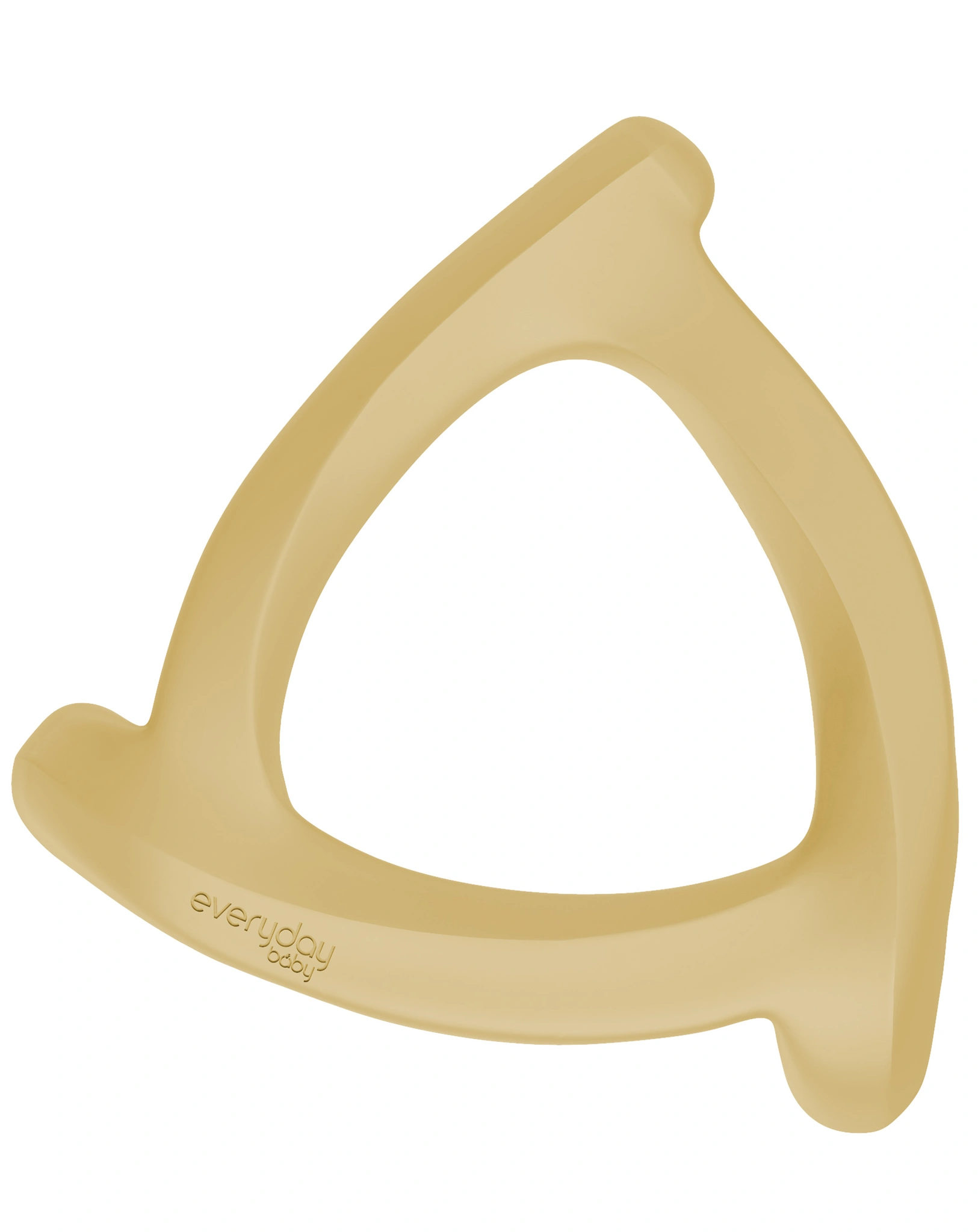 Silikon Beißring EVERYDAY BABY - TRIANGEL (10cm) 2er Set in lila/gelb