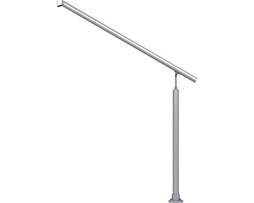 Aluminium entreeleuning, 115 cm, voor vloermontage