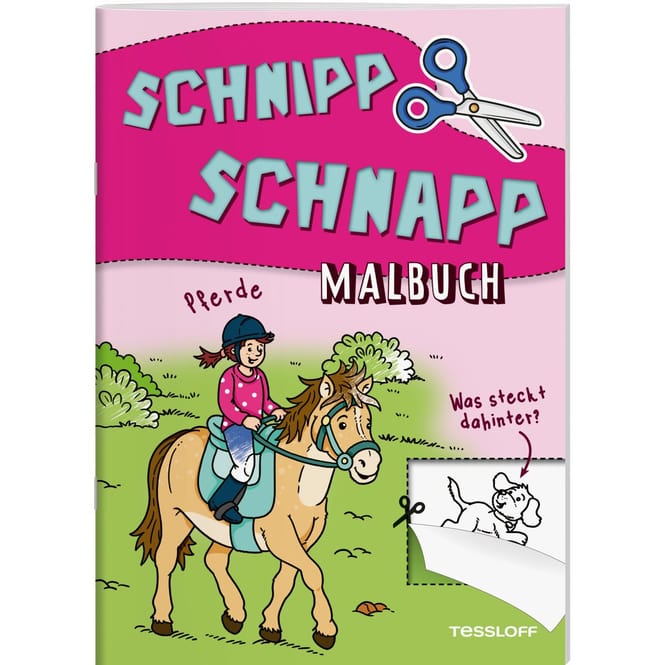 Schnipp Schnapp - Malbuch - Pferde