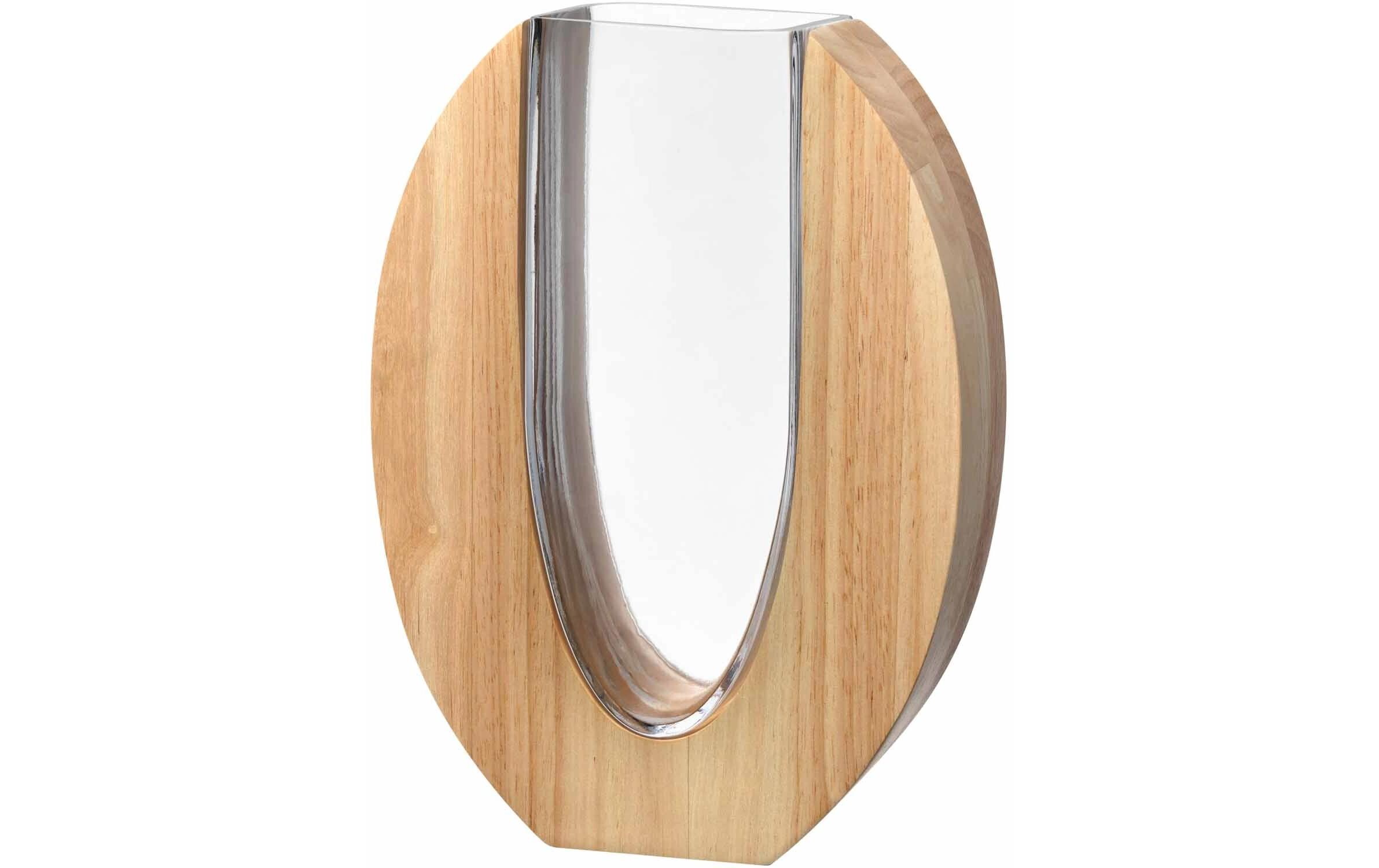 Vase Legno 28 cm, Braun/TransparentBlumenvase