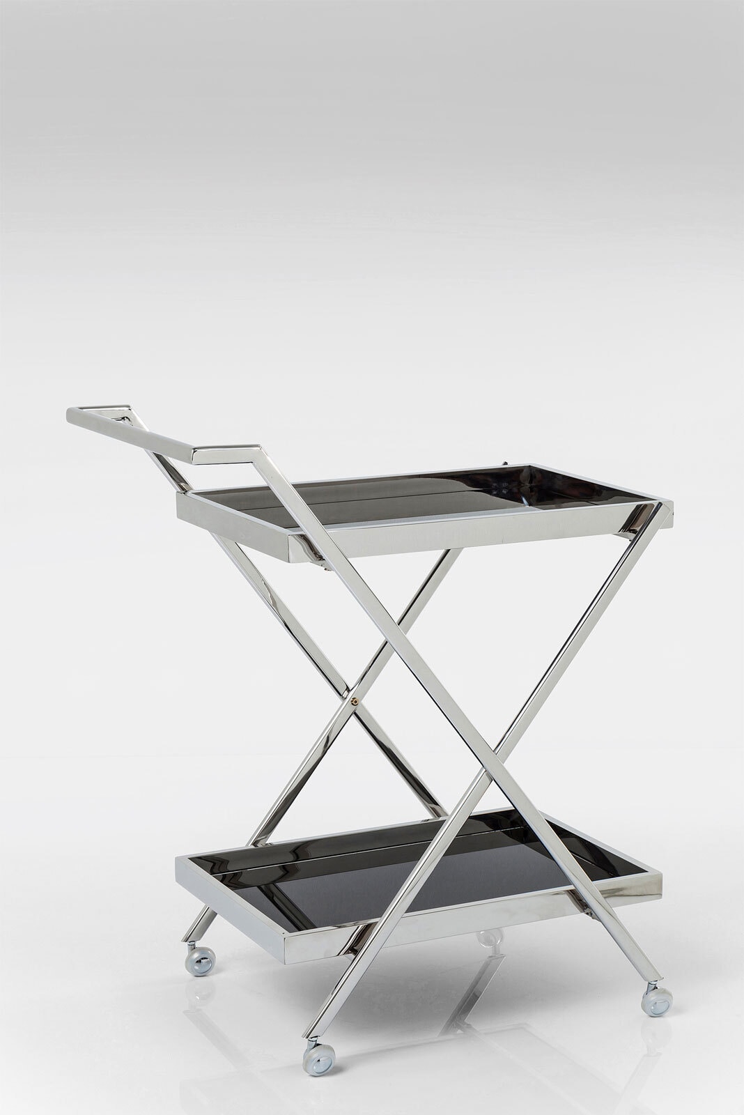 KARE DESIGN Servierwagen CASINO silber 75 x 89 x 50 cm