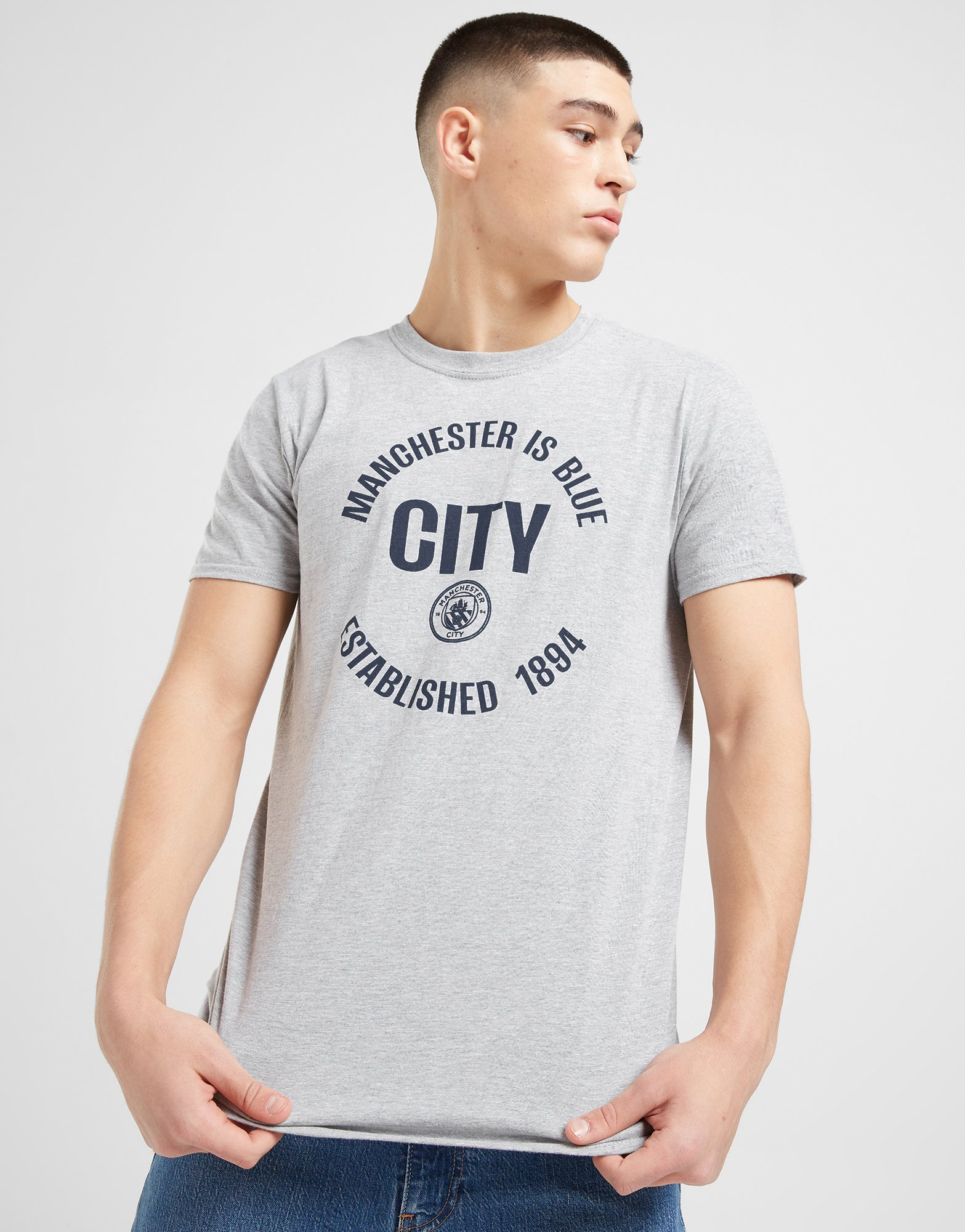 Official Team T-shirt Manchester City FC Manchester Is Blue Homme