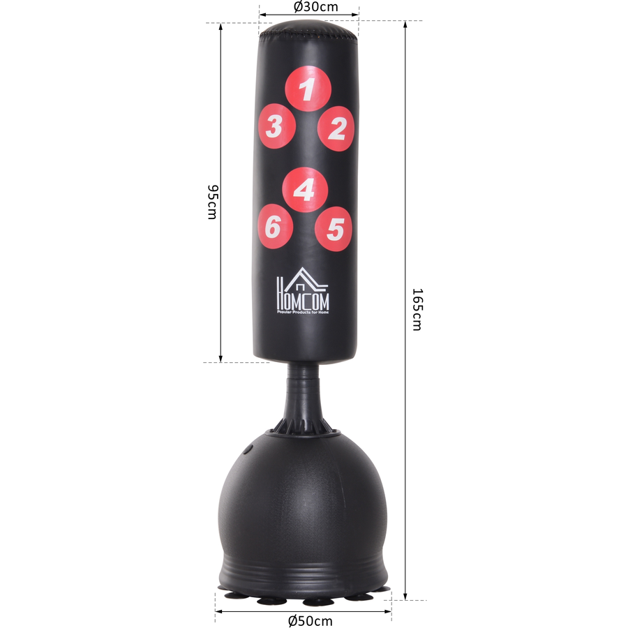 HOMCOM Standboxsack schwarz