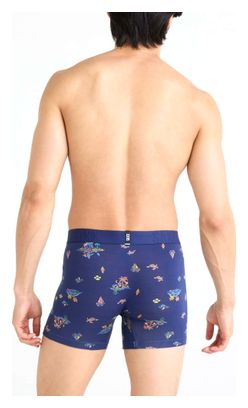 Boxer Saxx DropTemp Cooling Cotton Fly Island Life Midnight Bleu Marine Homme