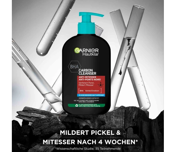 Garnier Hautklar Gel Nettoyant Charbon