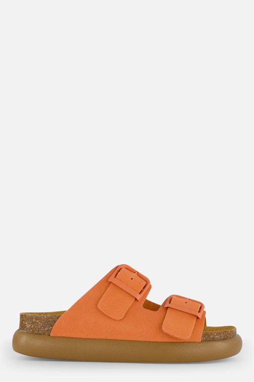Scholl Noelle Chunky Sandalen oranje Suede