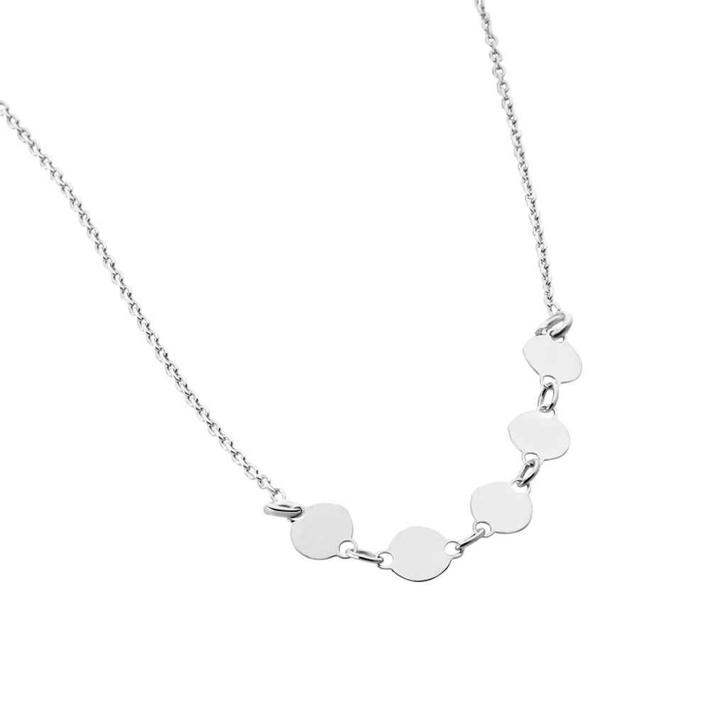 Collier Poenui Argent Blanc