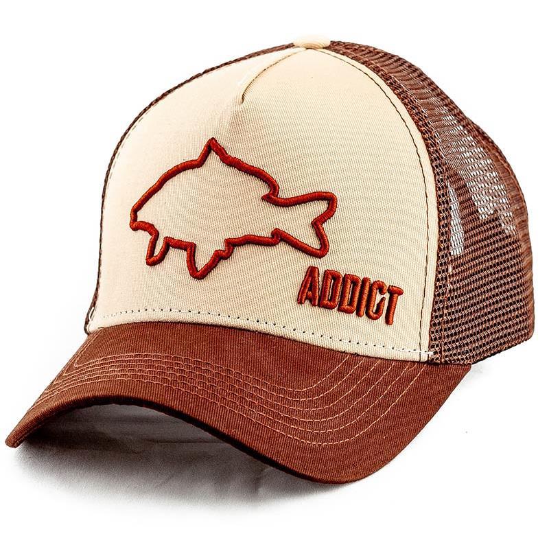 Casquette Homme Fishxplorer Addict Carpe - Marron