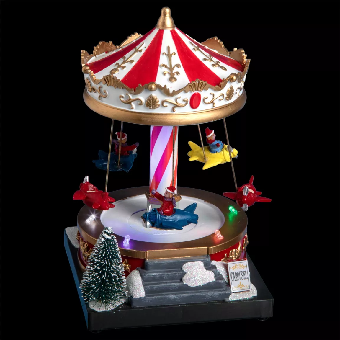 Carrousel lumineux et musical à piles Carrousel avions