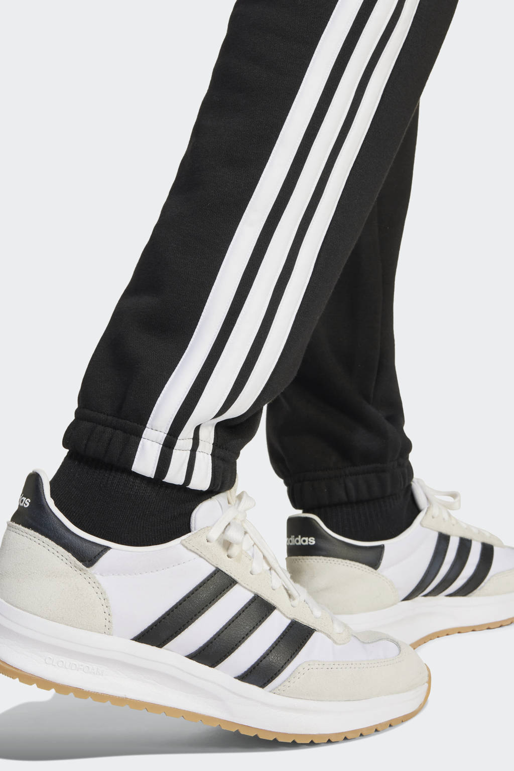 adidas sportbroek zwart/wit