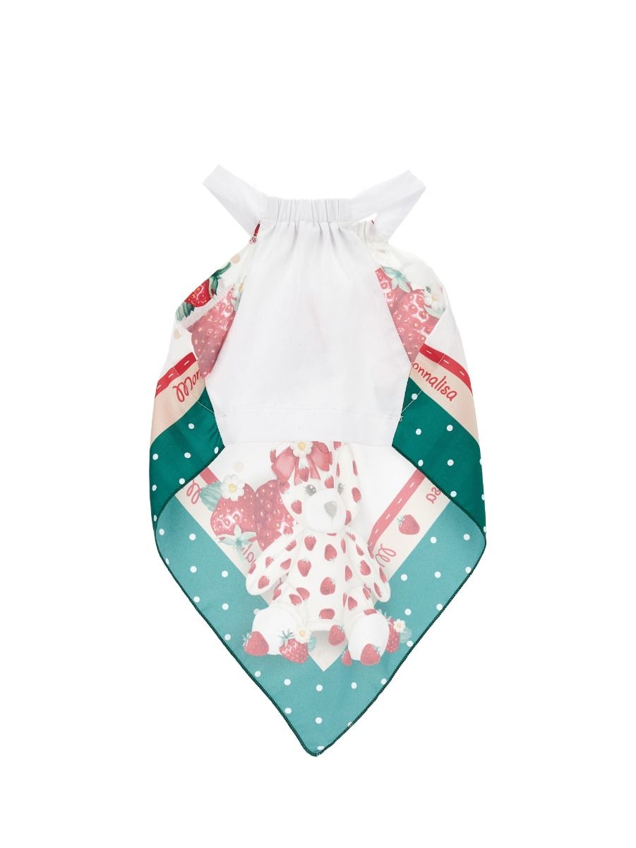 Monnalisa Printed Satin Top