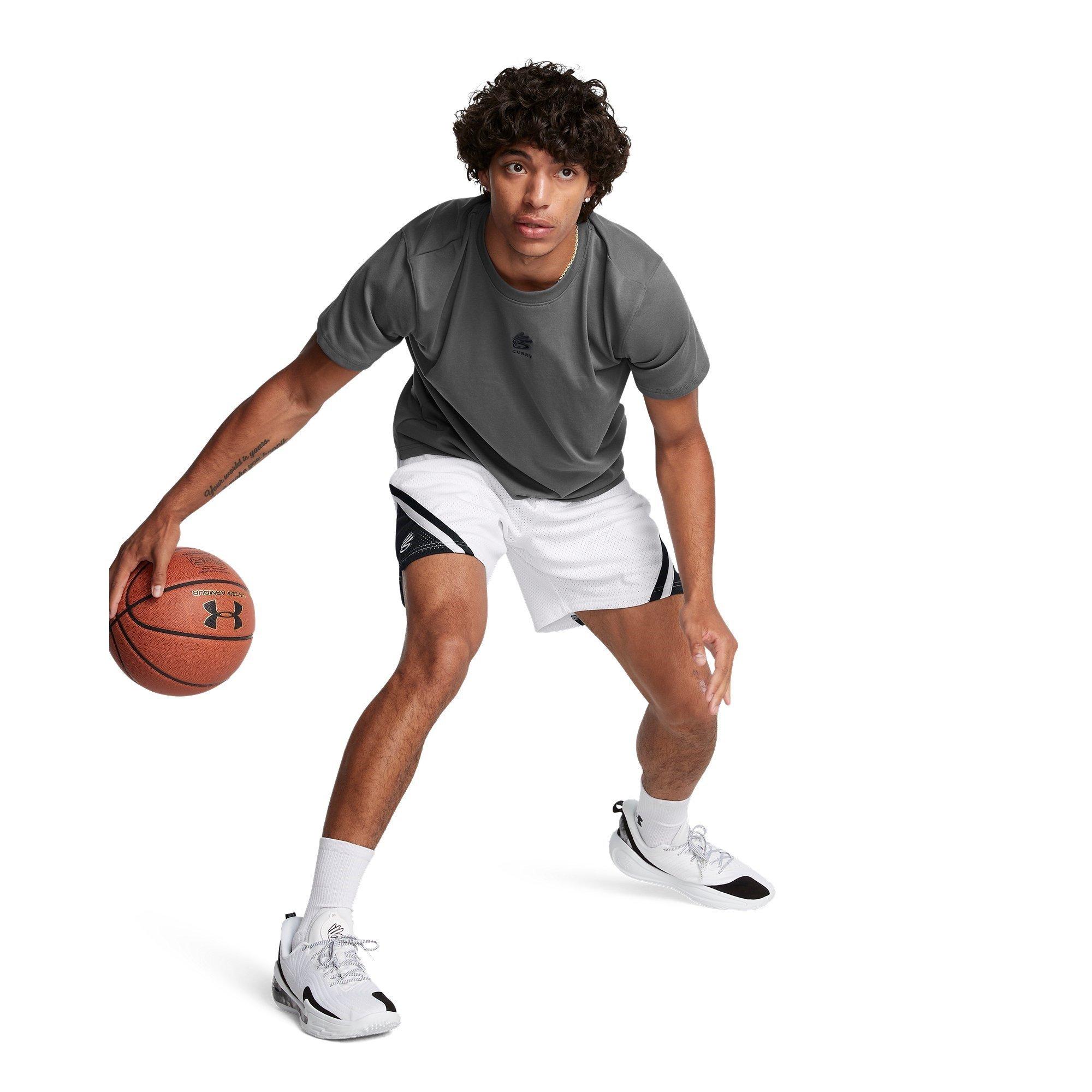 Under Armour UA Curry Logo Heavyweight T Shirt Mens