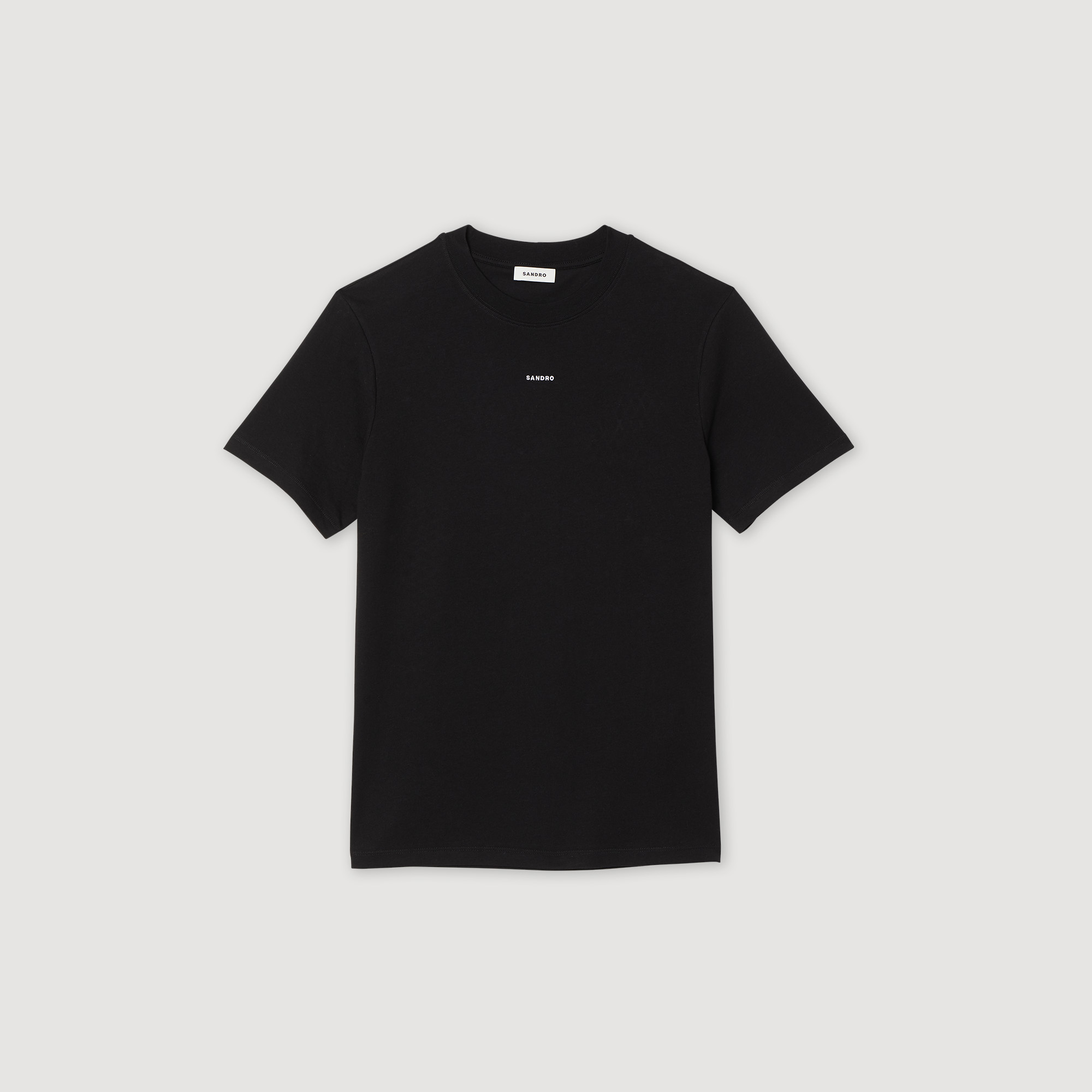 T-shirt brode Sandro en coton biologique