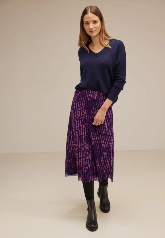 Mesh Midirock - bright cozy pink
