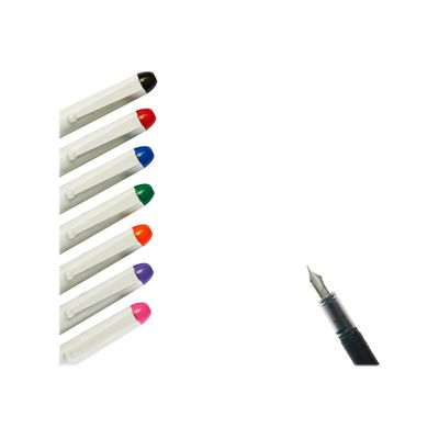 Pilot V Pen - 12 Stylos plume - noir - 0,4 mm - pointe moyenne