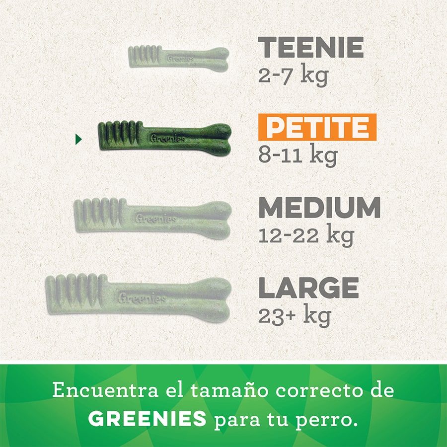 Greenies Petiscos Dentais 100% Naturais para Cães de Pequeno Porte