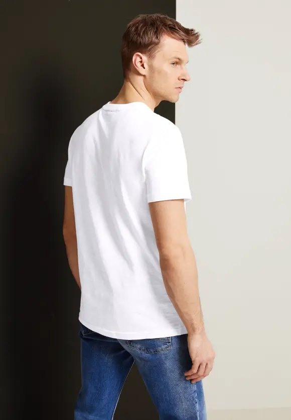 T-Shirt mit Wordingprint - White