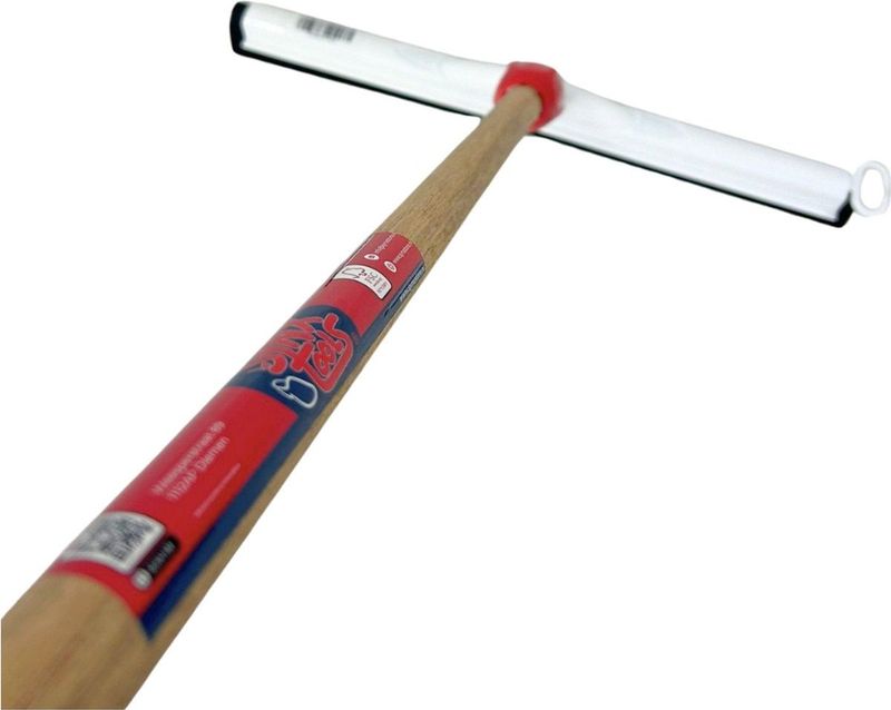 Synx Tools - Vloertrekker - 45 cm - Kunststof - Houten Steel 120 cm