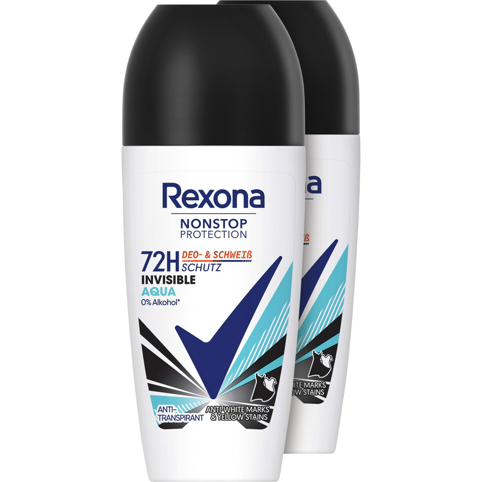 Rexona Roll-On Invisible Aqua 2 x 50 ml