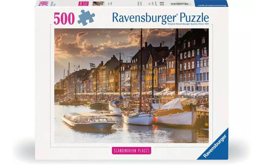 Puzzle Sonnenuntergang in Kopenhagen 500 TeileKlassisches Puzzlespiel mit Premium-Qualität
