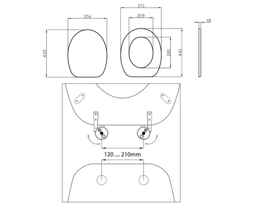 Savini Basic witte toiletzitting CWATHQ