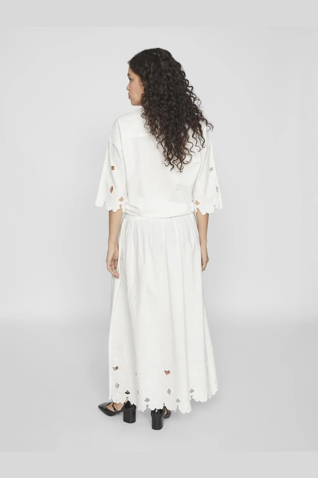 Vila Vidolla Embroidery Maxi Skirt #4