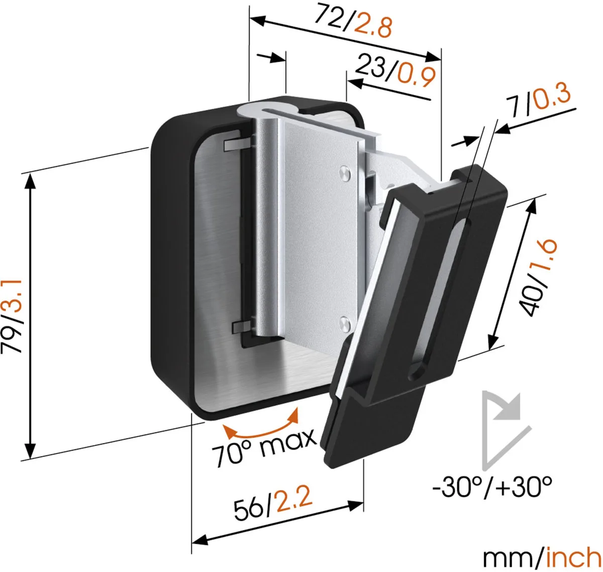Vogel's Sound 3200 Noir Supports pour enceintes