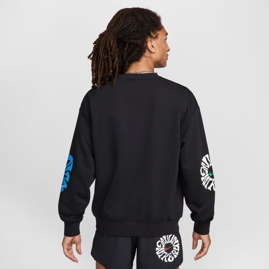 Nike Haut Running Dri-FIT Run Energy Fleece - Noir/Blanc