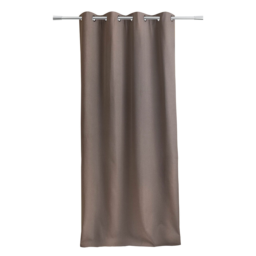 Rideau thermique occultant GASTON taupe 140x250cm