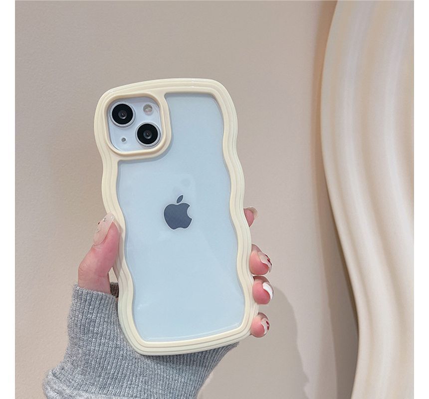 Rockit - Golvende transparante telefoonhoes - iPhone 15 Pro Max / 15 Pro / 15 Plus / 15 / 14 Pro Max / 14 Pro / 14 Plus / 14 / 13 Pro Max / 13 Pro / 13