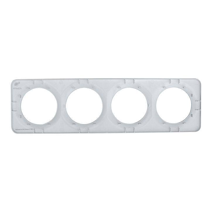 Plaque de finition quadruple Jacobsen Espen argent